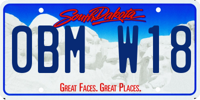 SD license plate 0BMW18