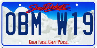 SD license plate 0BMW19