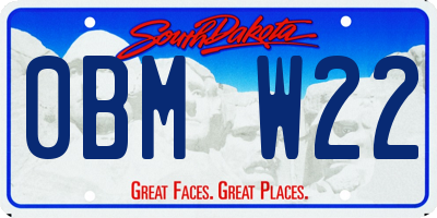 SD license plate 0BMW22