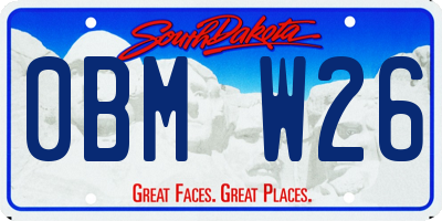 SD license plate 0BMW26