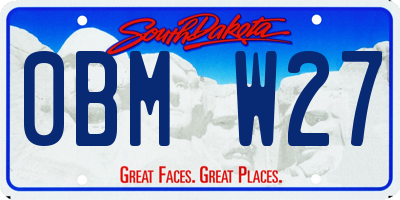 SD license plate 0BMW27