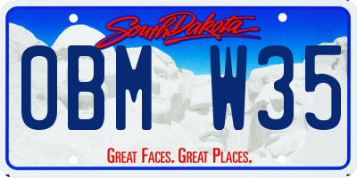 SD license plate 0BMW35