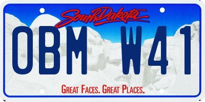 SD license plate 0BMW41