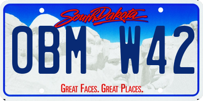 SD license plate 0BMW42