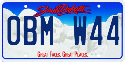 SD license plate 0BMW44
