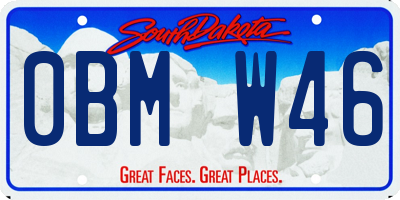 SD license plate 0BMW46