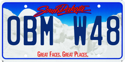SD license plate 0BMW48