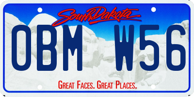 SD license plate 0BMW56