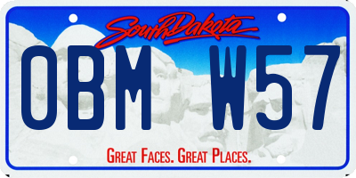 SD license plate 0BMW57