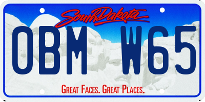 SD license plate 0BMW65