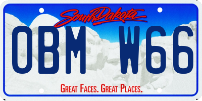 SD license plate 0BMW66