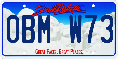 SD license plate 0BMW73