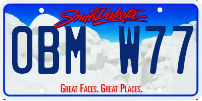 SD license plate 0BMW77