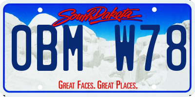 SD license plate 0BMW78