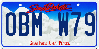 SD license plate 0BMW79