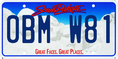 SD license plate 0BMW81