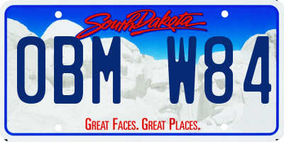 SD license plate 0BMW84