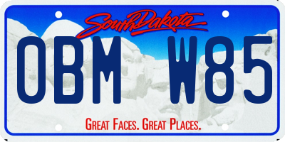 SD license plate 0BMW85