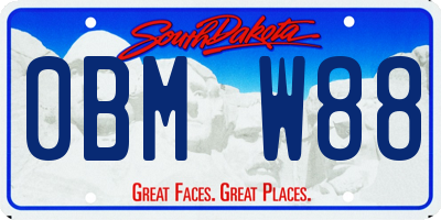 SD license plate 0BMW88