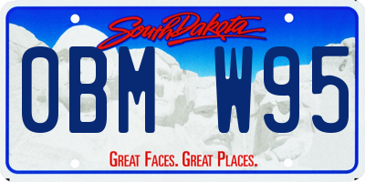 SD license plate 0BMW95