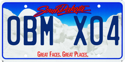 SD license plate 0BMX04