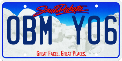 SD license plate 0BMY06