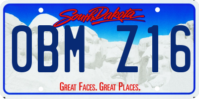 SD license plate 0BMZ16