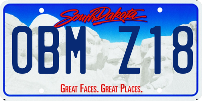 SD license plate 0BMZ18