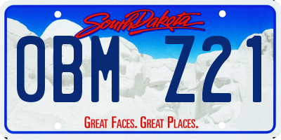 SD license plate 0BMZ21
