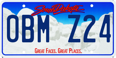 SD license plate 0BMZ24