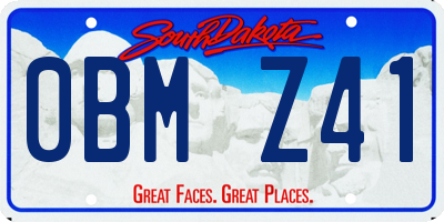 SD license plate 0BMZ41