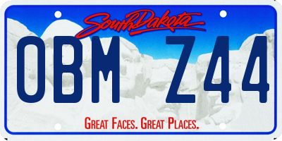 SD license plate 0BMZ44