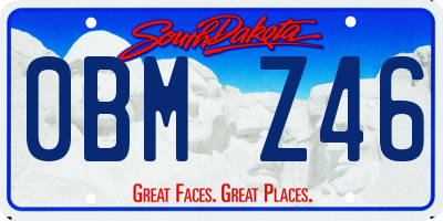 SD license plate 0BMZ46
