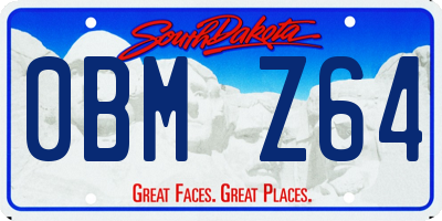 SD license plate 0BMZ64