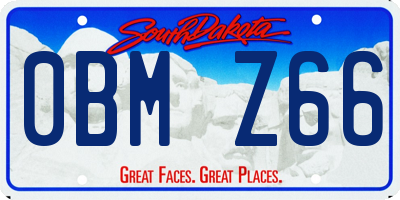 SD license plate 0BMZ66