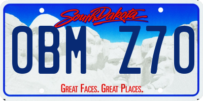 SD license plate 0BMZ70