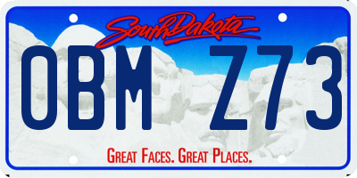 SD license plate 0BMZ73