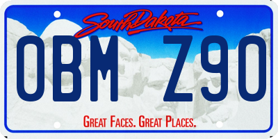 SD license plate 0BMZ90