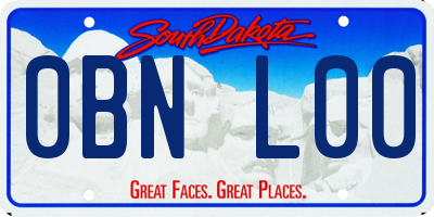 SD license plate 0BNL00