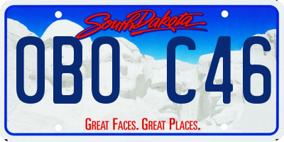 SD license plate 0BOC46