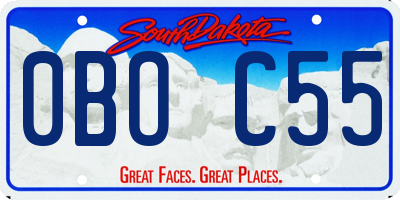 SD license plate 0BOC55