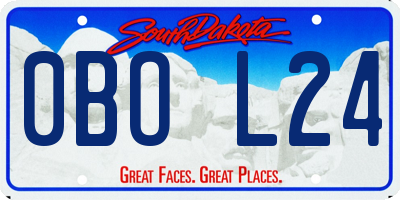 SD license plate 0BOL24