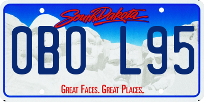 SD license plate 0BOL95