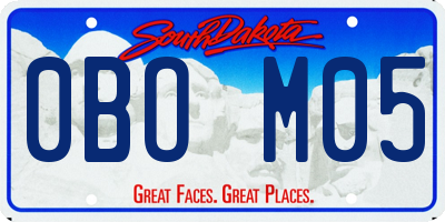 SD license plate 0BOM05