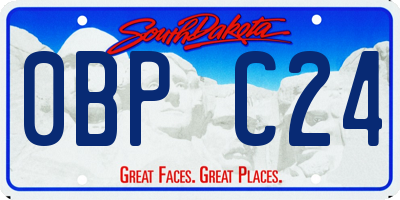 SD license plate 0BPC24