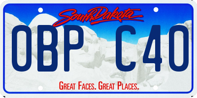 SD license plate 0BPC40