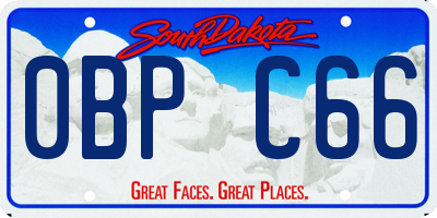 SD license plate 0BPC66