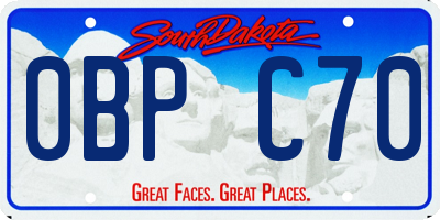 SD license plate 0BPC70