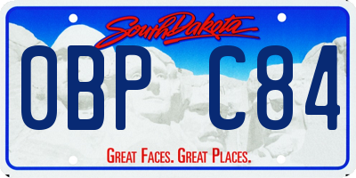 SD license plate 0BPC84