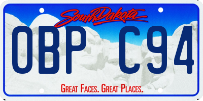 SD license plate 0BPC94